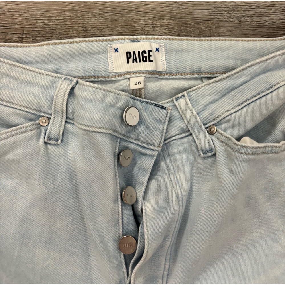 PAIGE Leenah in Light Wash size 28 - PAIGE Light wash wide leg jeans Del Mar - Picture 2 of 13